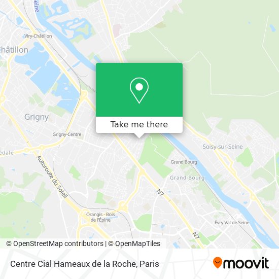 Mapa Centre Cial Hameaux de la Roche