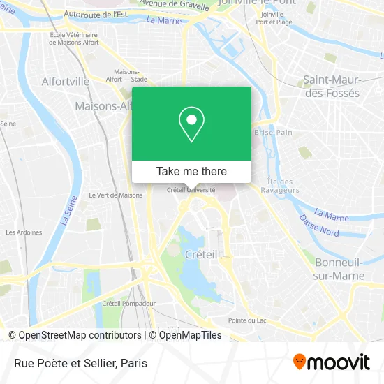 Rue Poète et Sellier map