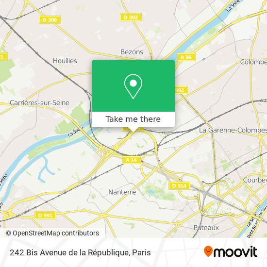 242 Bis Avenue de la République map