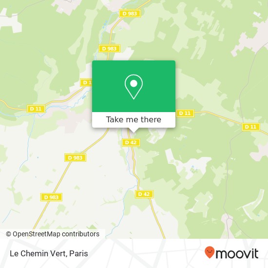 Le Chemin Vert map