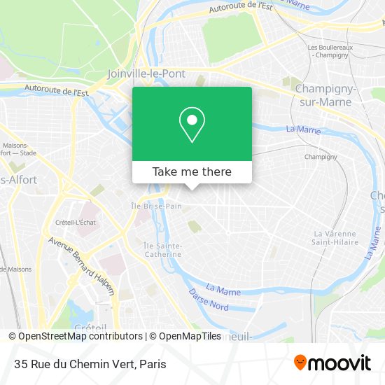 35 Rue du Chemin Vert map