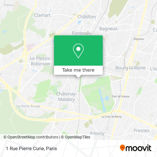 Mapa 1 Rue Pierre Curie