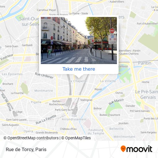 Mapa Rue de Torcy