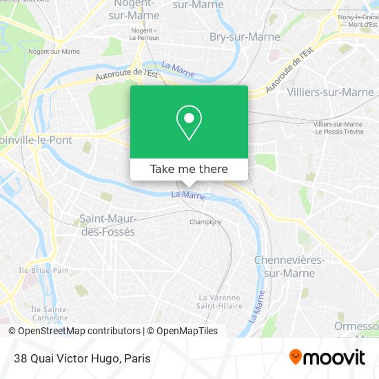 Mapa 38 Quai Victor Hugo