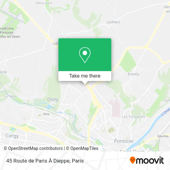 45 Route de Paris À Dieppe map