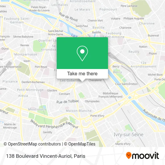 138 Boulevard Vincent-Auriol map