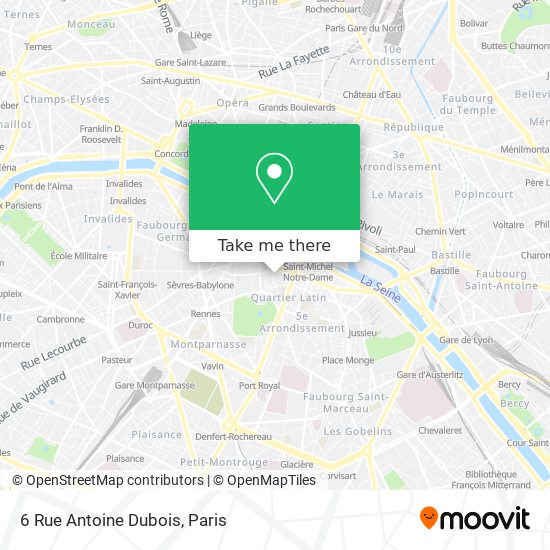 6 Rue Antoine Dubois map