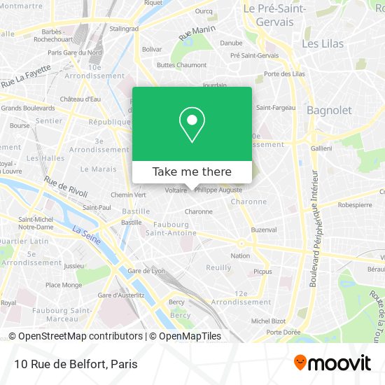 Mapa 10 Rue de Belfort