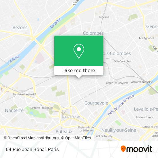 64 Rue Jean Bonal map