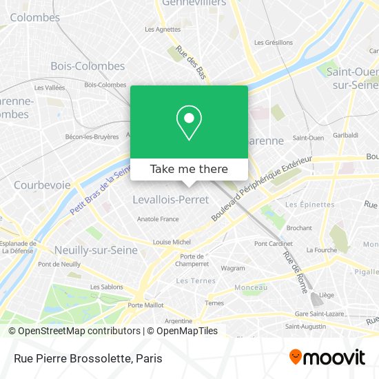 Mapa Rue Pierre Brossolette