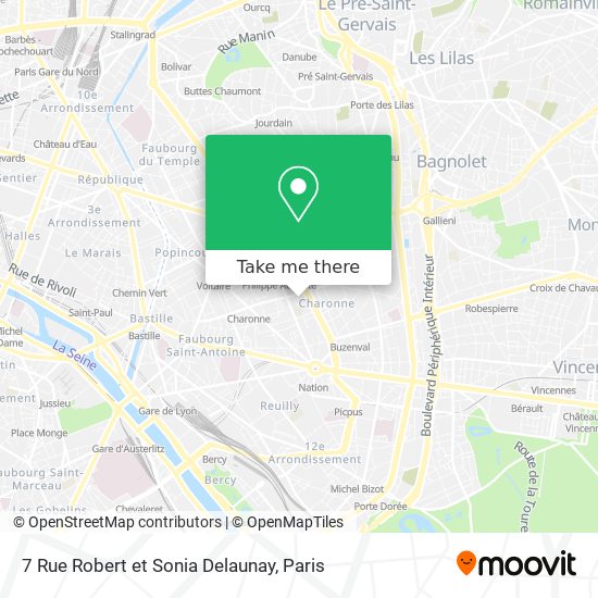 Mapa 7 Rue Robert et Sonia Delaunay