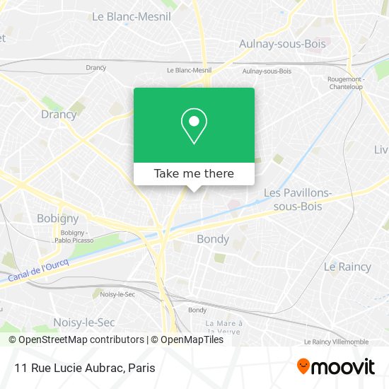 Mapa 11 Rue Lucie Aubrac