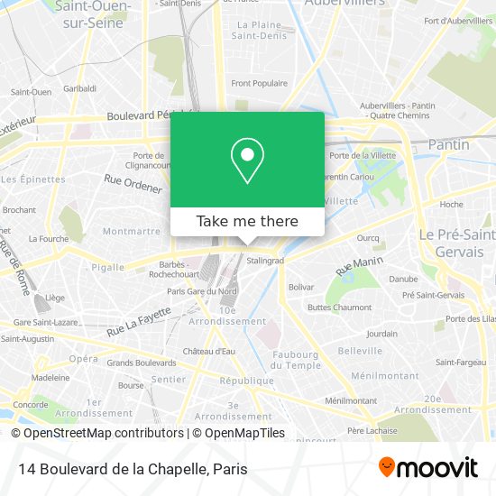 14 Boulevard de la Chapelle map