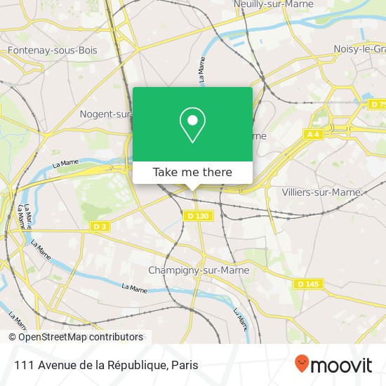 111 Avenue de la République map