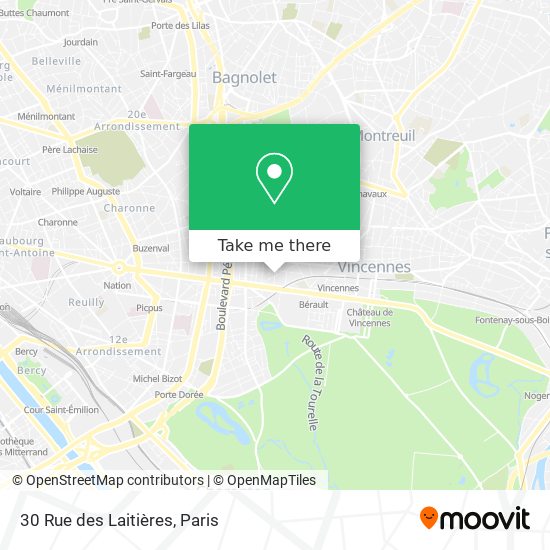 Mapa 30 Rue des Laitières