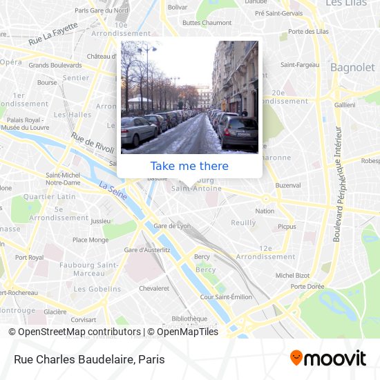 Mapa Rue Charles Baudelaire