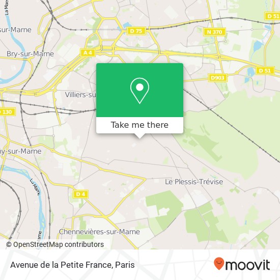 Avenue de la Petite France map