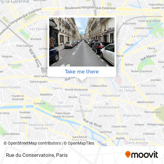 Mapa Rue du Conservatoire