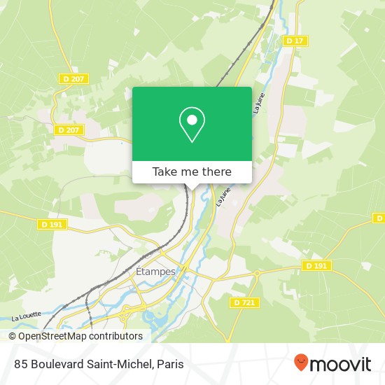 Mapa 85 Boulevard Saint-Michel