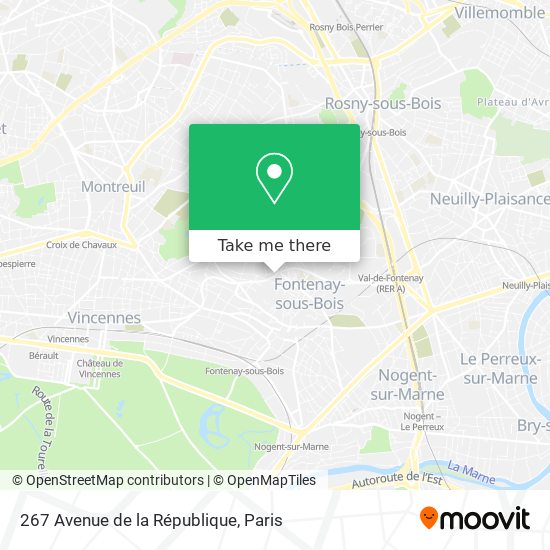267 Avenue de la République map