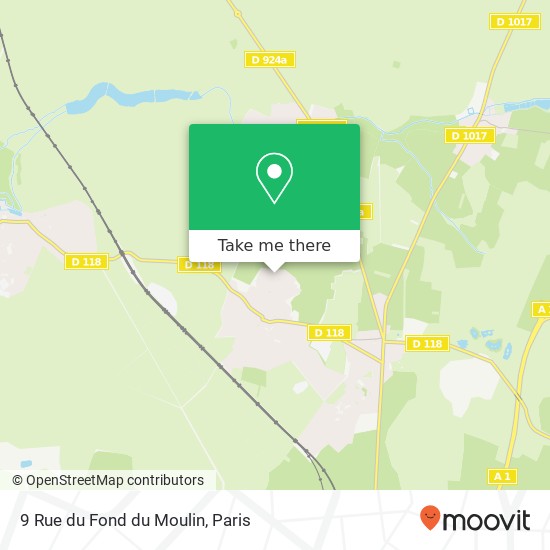 Mapa 9 Rue du Fond du Moulin