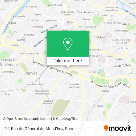 Mapa 12 Rue du Général de Maud'huy