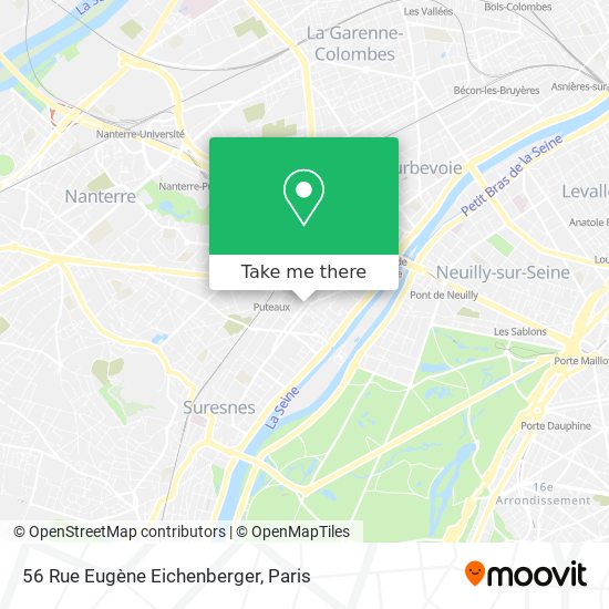 Mapa 56 Rue Eugène Eichenberger
