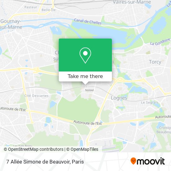 Mapa 7 Allée Simone de Beauvoir