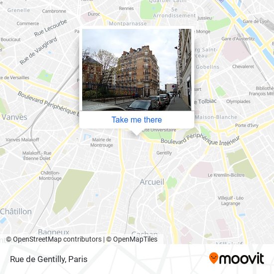 Rue de Gentilly map
