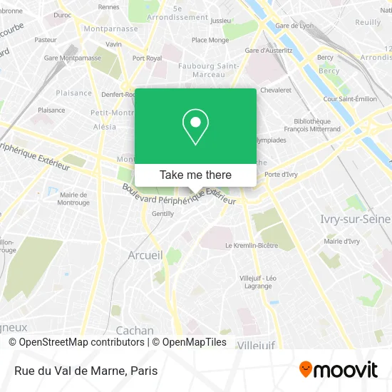 Rue du Val de Marne map