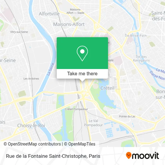 Rue de la Fontaine Saint-Christophe map