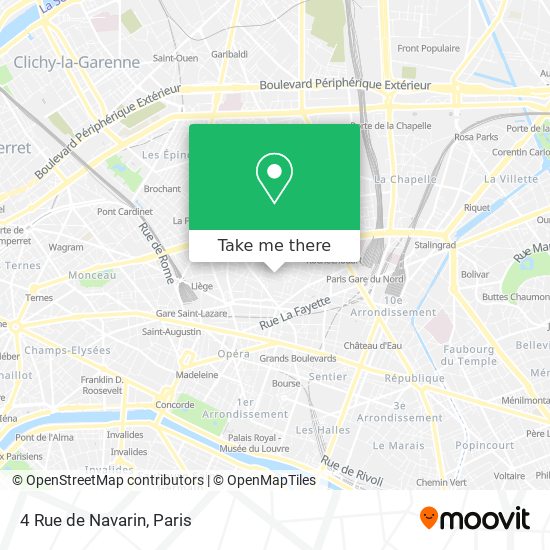 Mapa 4 Rue de Navarin