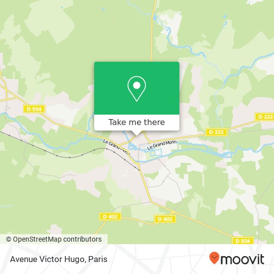 Avenue Victor Hugo map