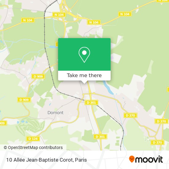 Mapa 10 Allée Jean-Baptiste Corot