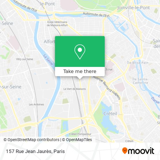Mapa 157 Rue Jean Jaurès