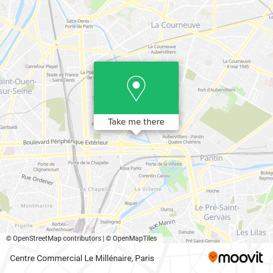 Centre Commercial Le Millénaire map