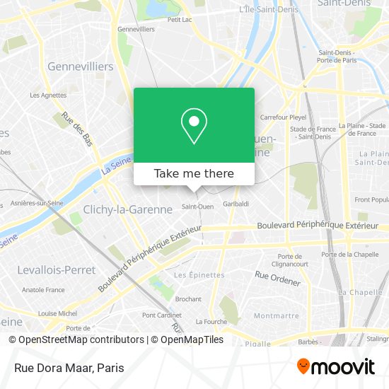Rue Dora Maar map