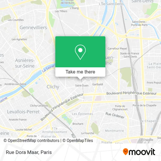 Rue Dora Maar map