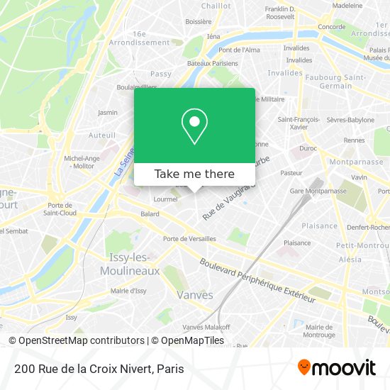 Mapa 200 Rue de la Croix Nivert