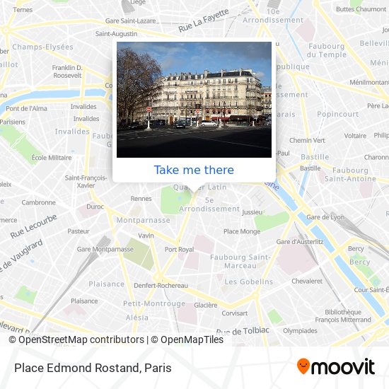 Mapa Place Edmond Rostand
