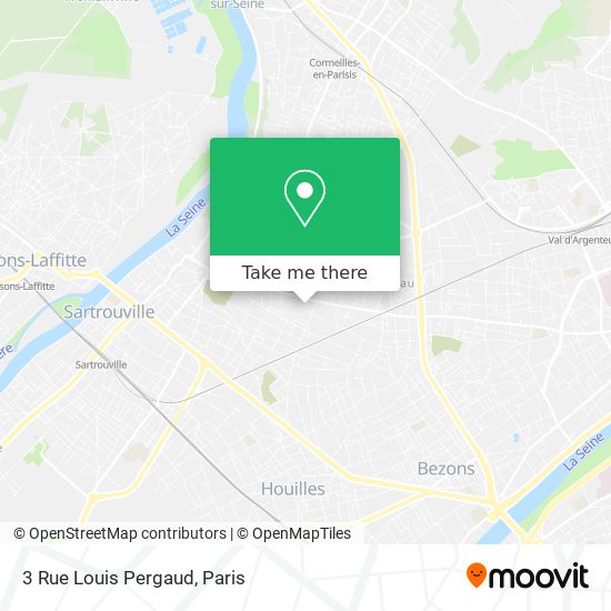 Mapa 3 Rue Louis Pergaud