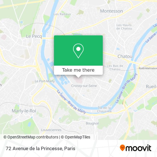 72 Avenue de la Princesse map