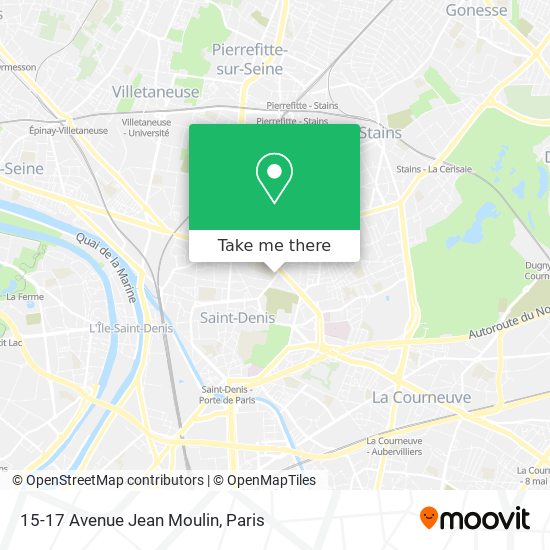 Mapa 15-17 Avenue Jean Moulin