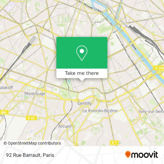 92 Rue Barrault map