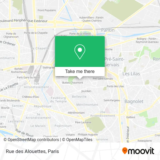 Rue des Alouettes map