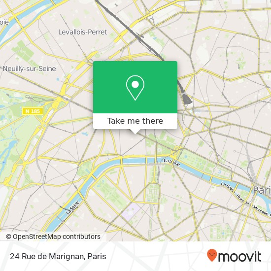 24 Rue de Marignan map