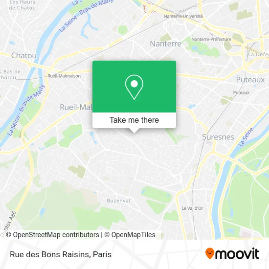 Rue des Bons Raisins map