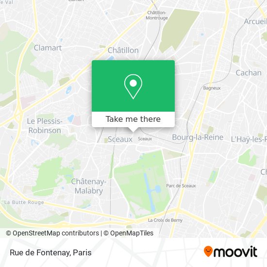 Mapa Rue de Fontenay