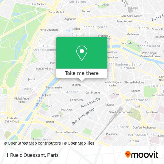 1 Rue d'Ouessant map