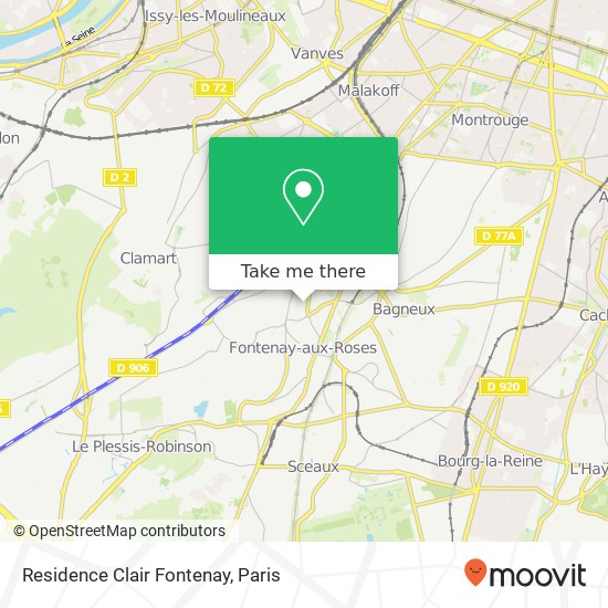 Residence Clair Fontenay map